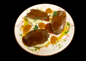 Juneća šnicla u demi-glace sosu